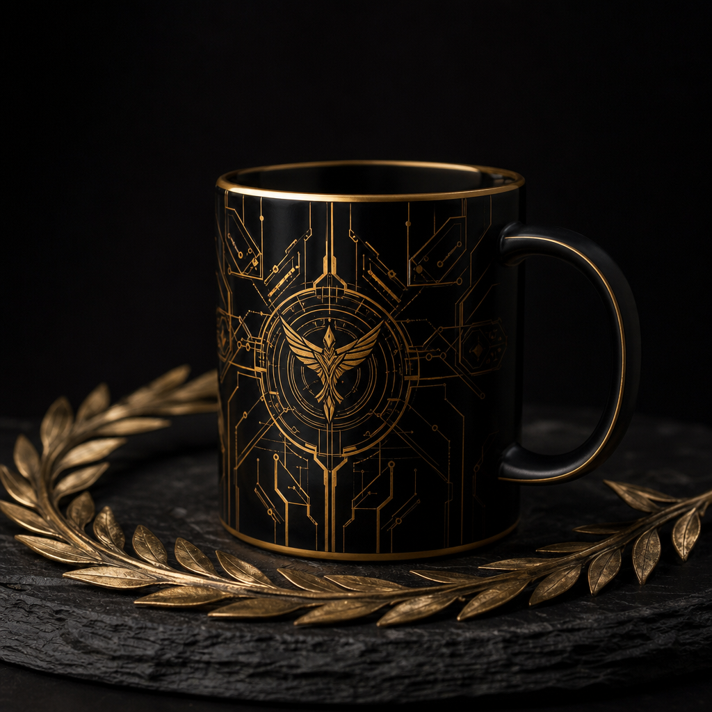Mythic Mode mug lifestyle image