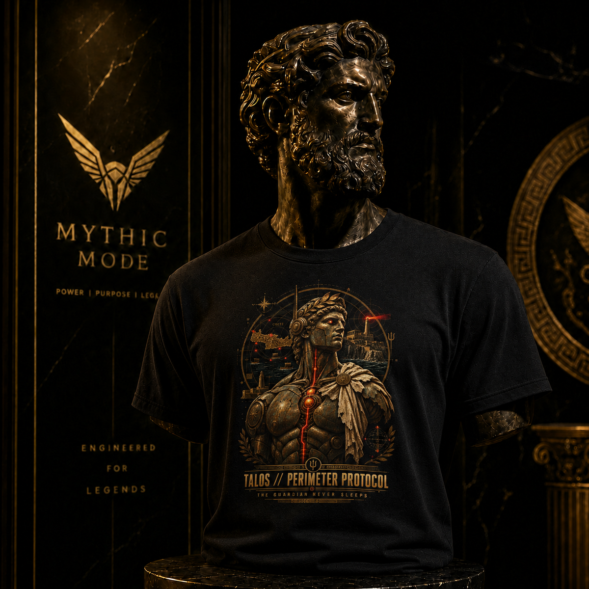 Talos Perimeter Protocol T-Shirt — Mythic Mode primary scene