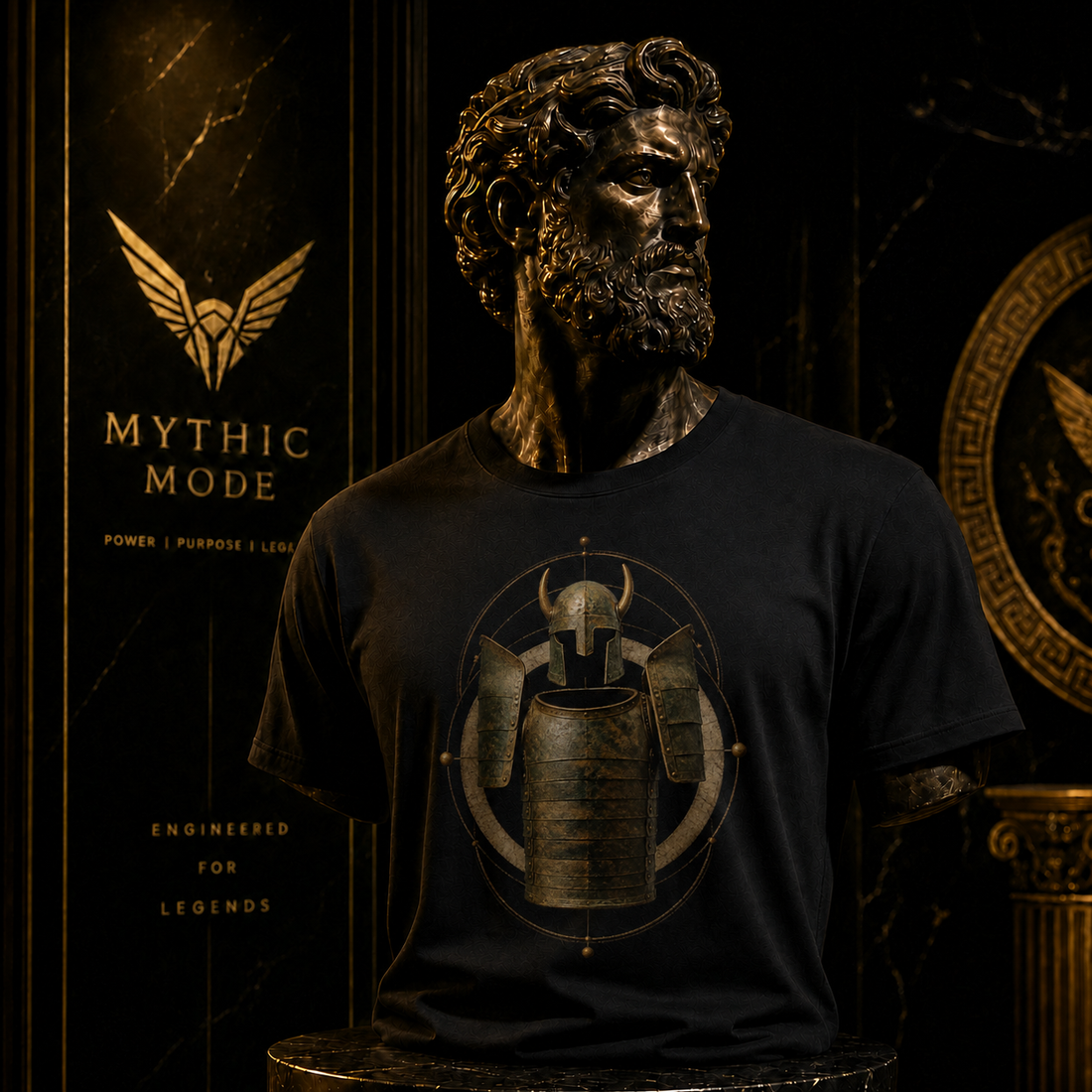 Dendra Bronze Shell T-Shirt — Mythic Mode primary scene
