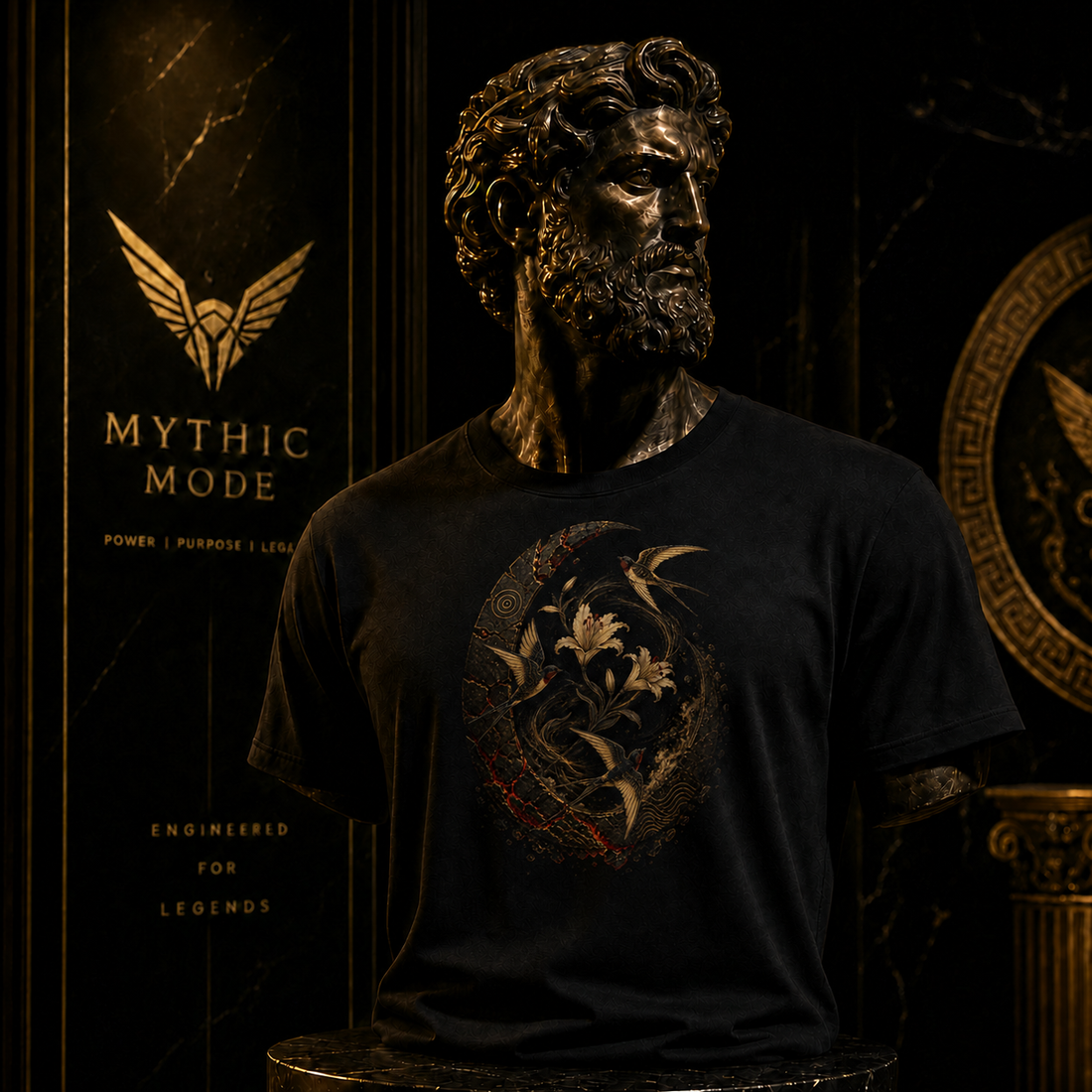 Akrotiri Spring Cycle T-Shirt — Mythic Mode primary scene