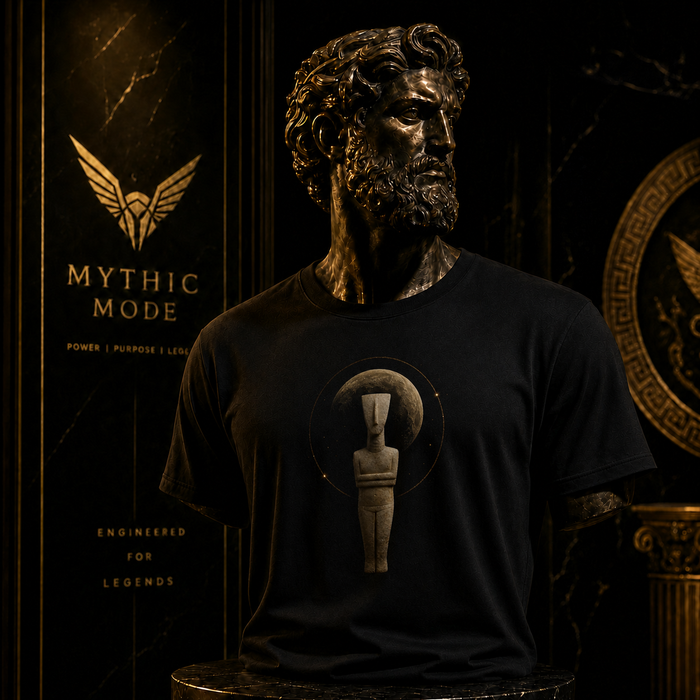 Cycladic Star Figure T-Shirt — Mythic Mode primary scene