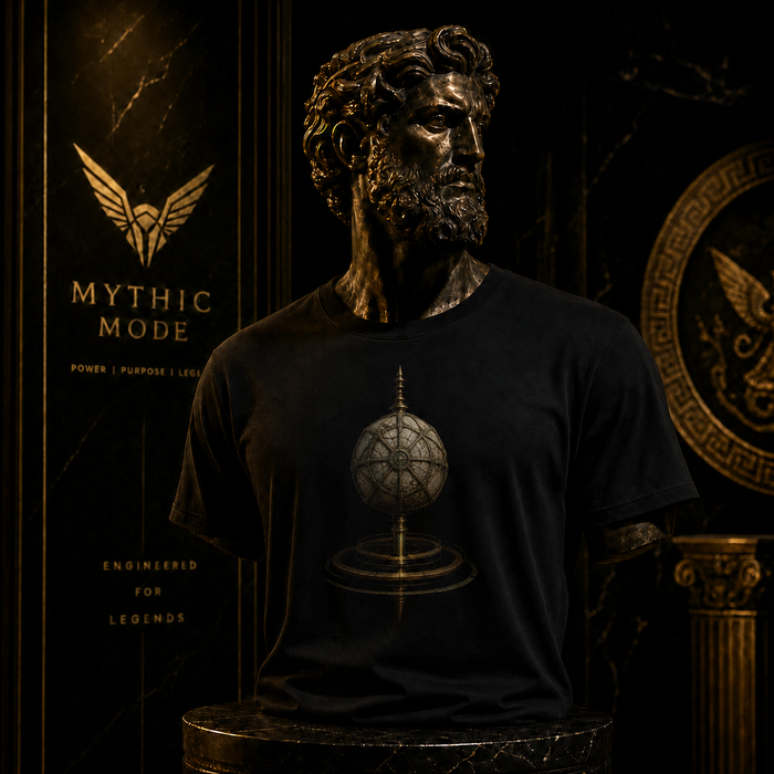 Omphalos World Axis T-Shirt — Mythic Mode primary scene