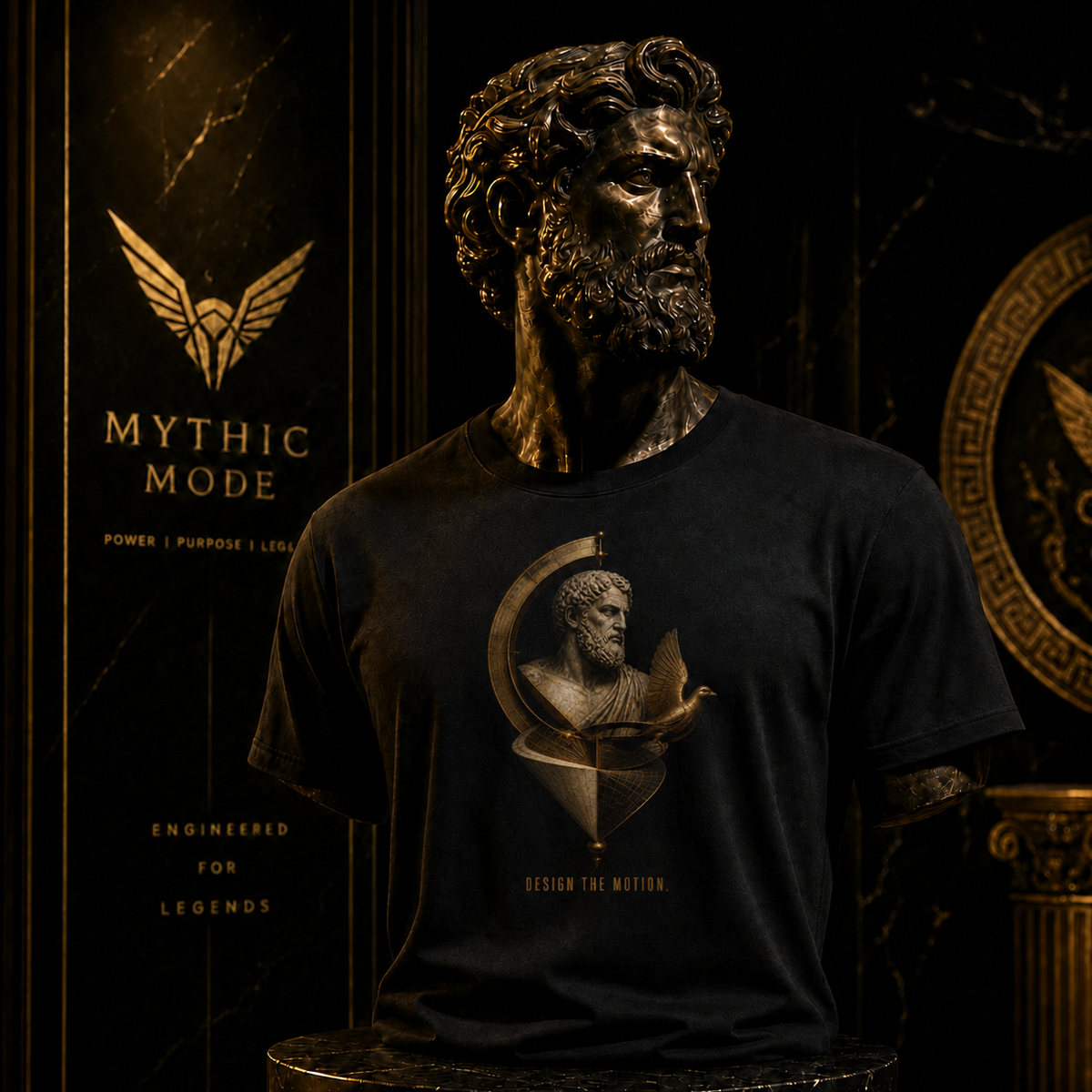 Archytas Motion Geometry T-Shirt — Mythic Mode primary scene
