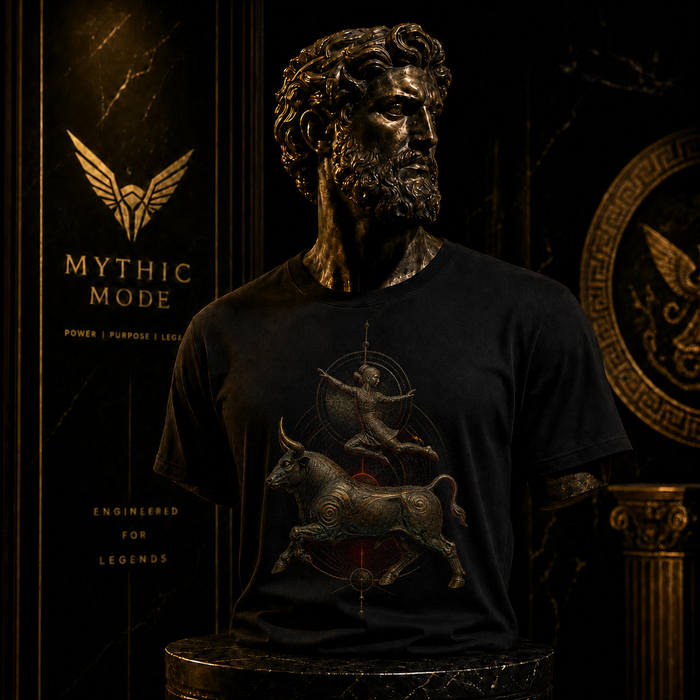 Minoan Bull Leap T-Shirt — Mythic Mode primary scene