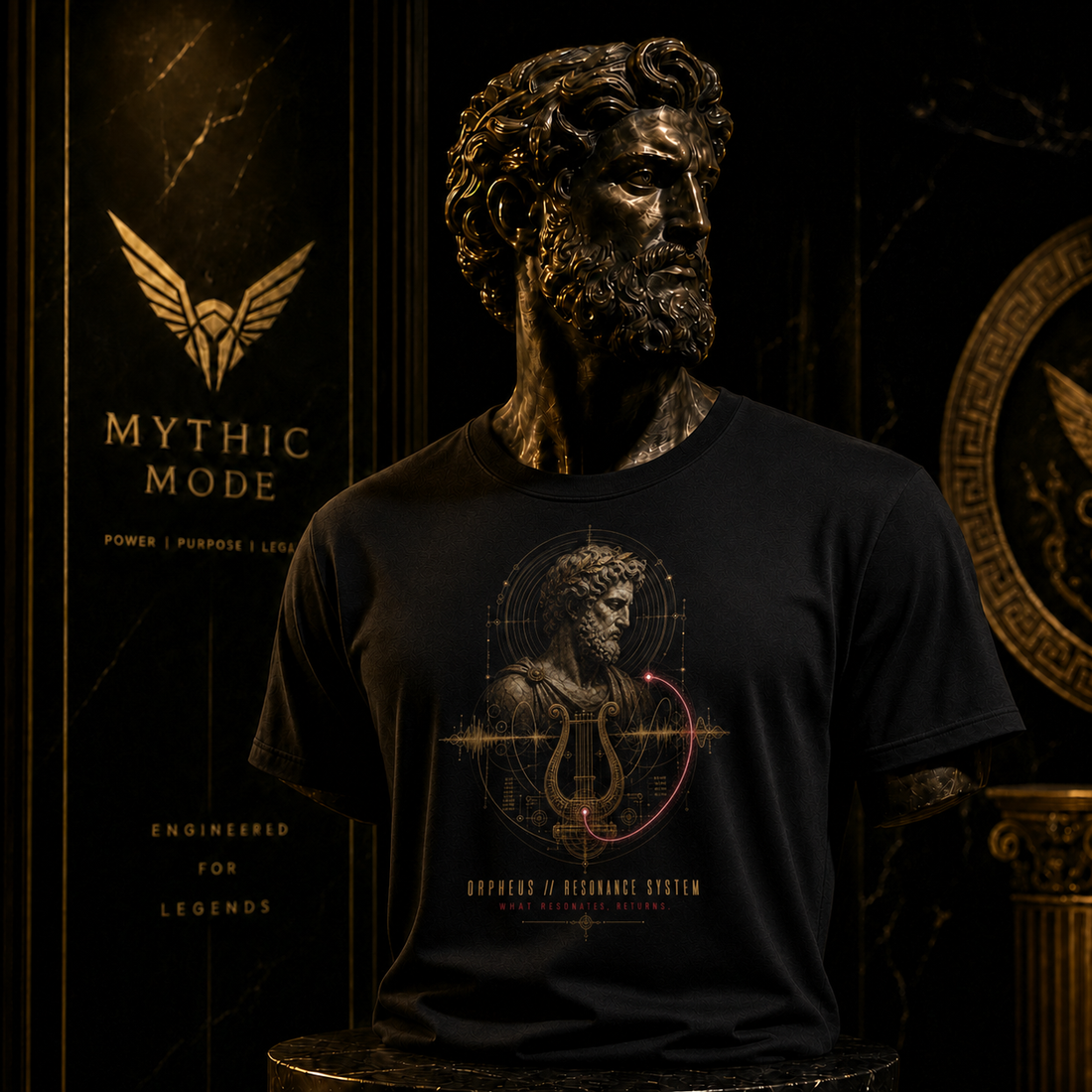 Orpheus Resonance System T-Shirt — Mythic Mode primary scene