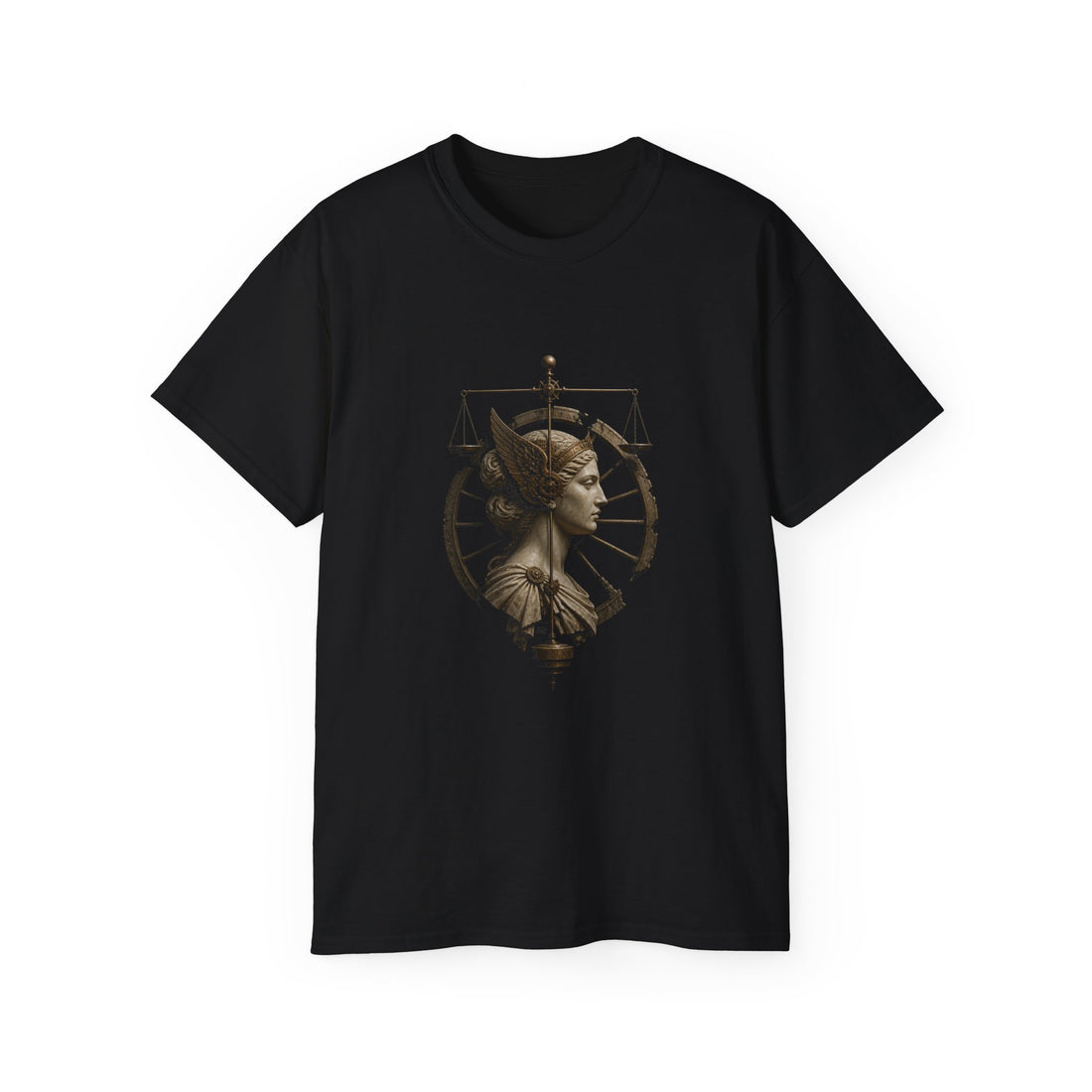 Nemesis Wheel T-Shirt — Printify front view