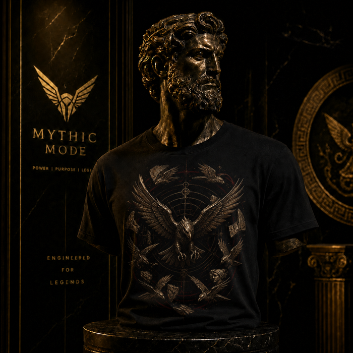 Stymphalian Metal Flock T-Shirt — Mythic Mode primary scene