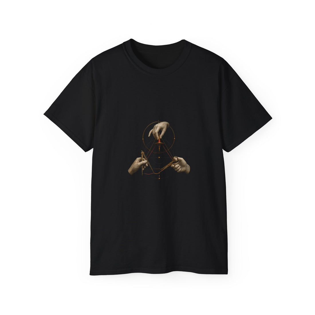 The Three Threads T-Shirt — Printify front view