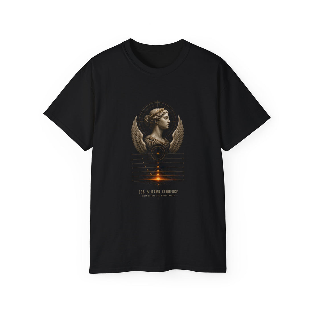 Eos Dawn Sequence T-Shirt — Printify front view