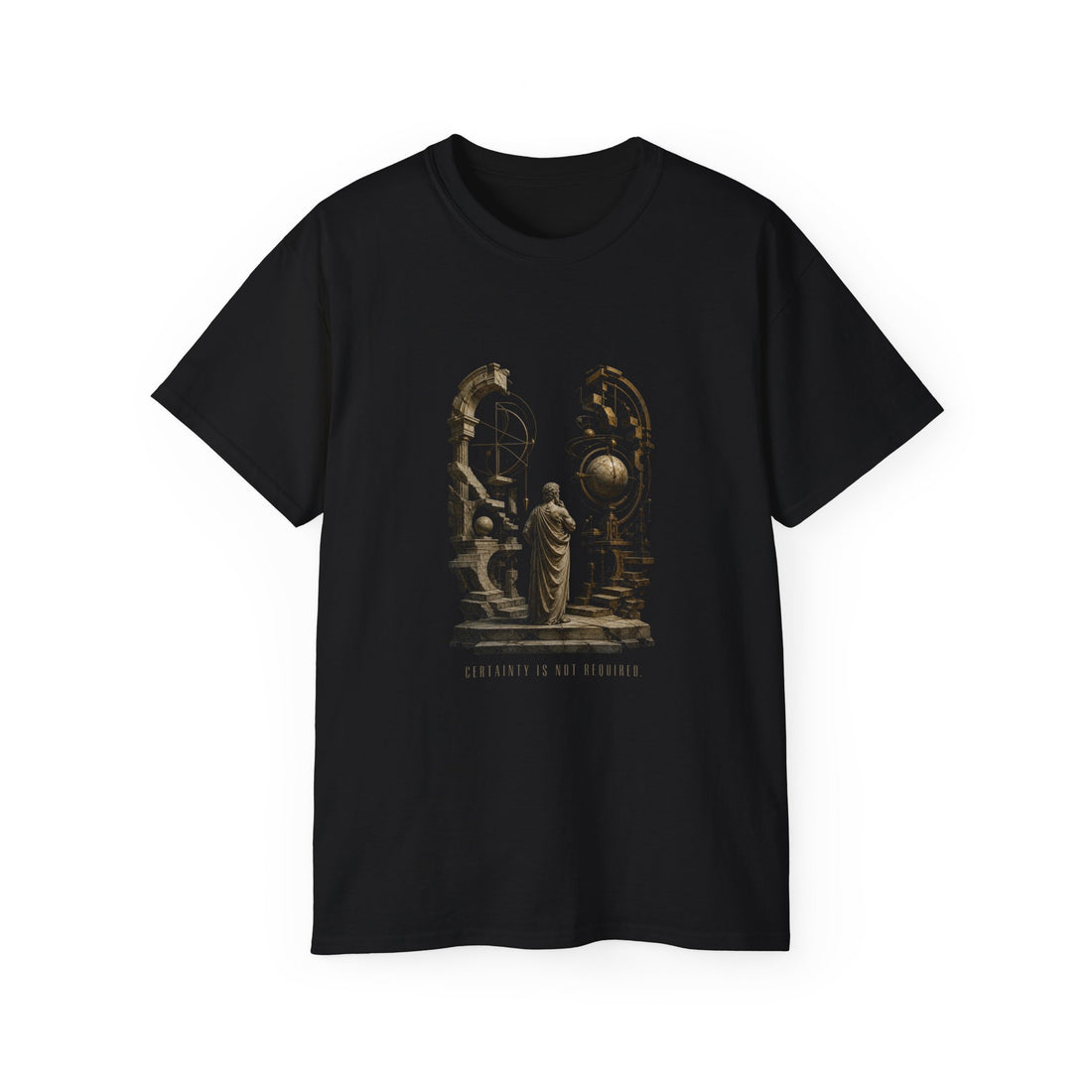 Arcesilaus Open Inquiry T-Shirt — Printify front view