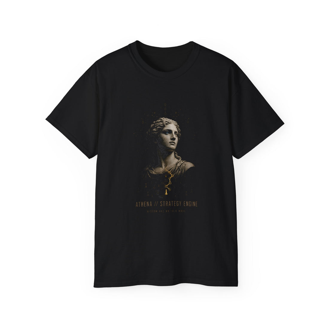 Athena Strategy Engine T-Shirt — Printify front view