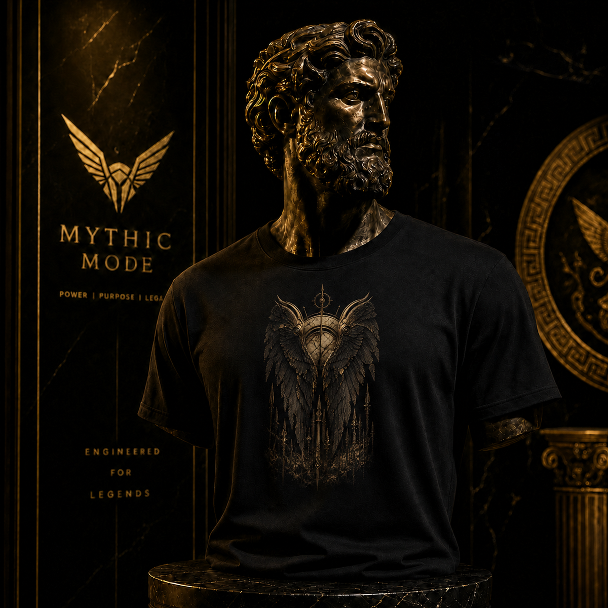 Keres Black Wings T-Shirt — Mythic Mode primary scene