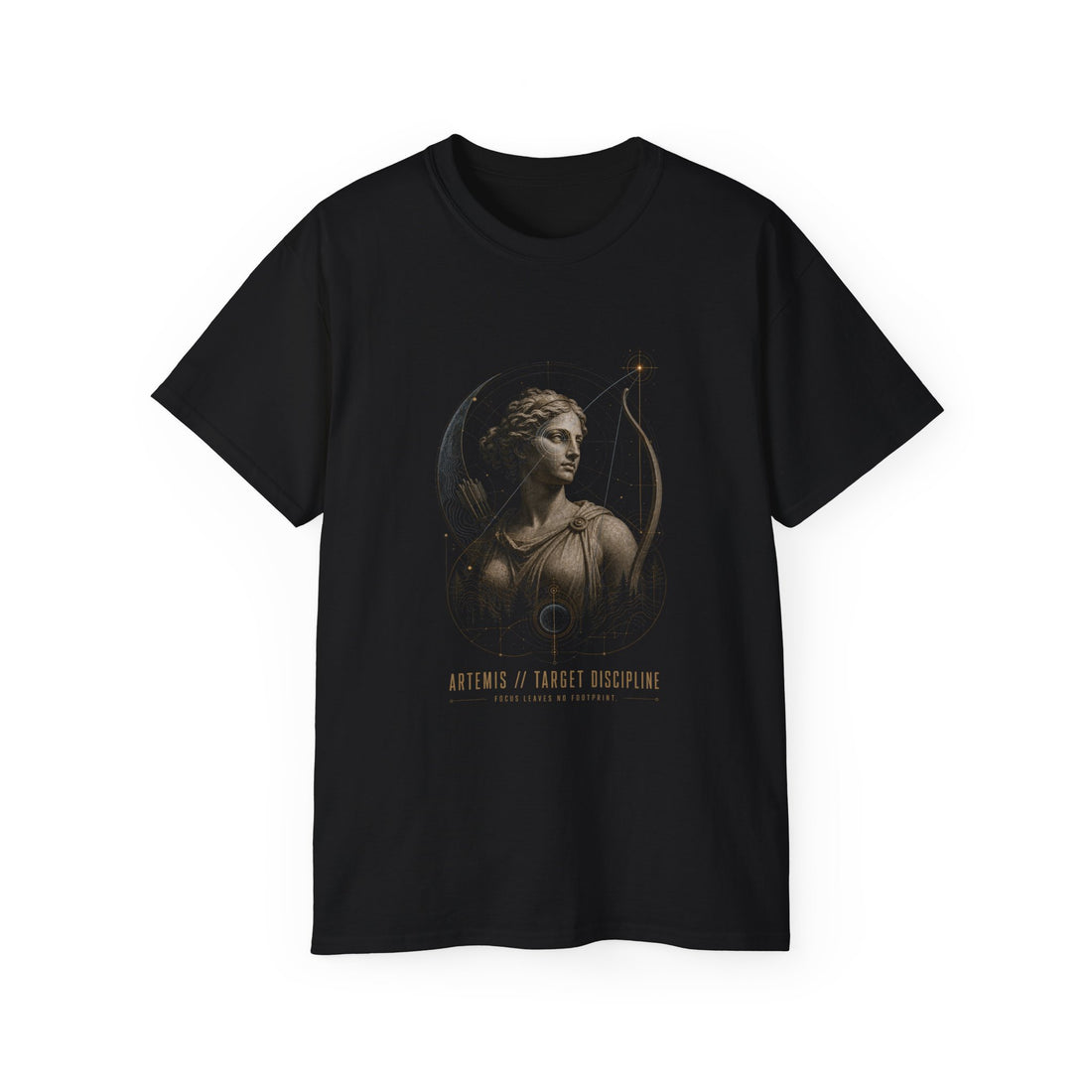 Artemis Target Discipline T-Shirt — Printify front view