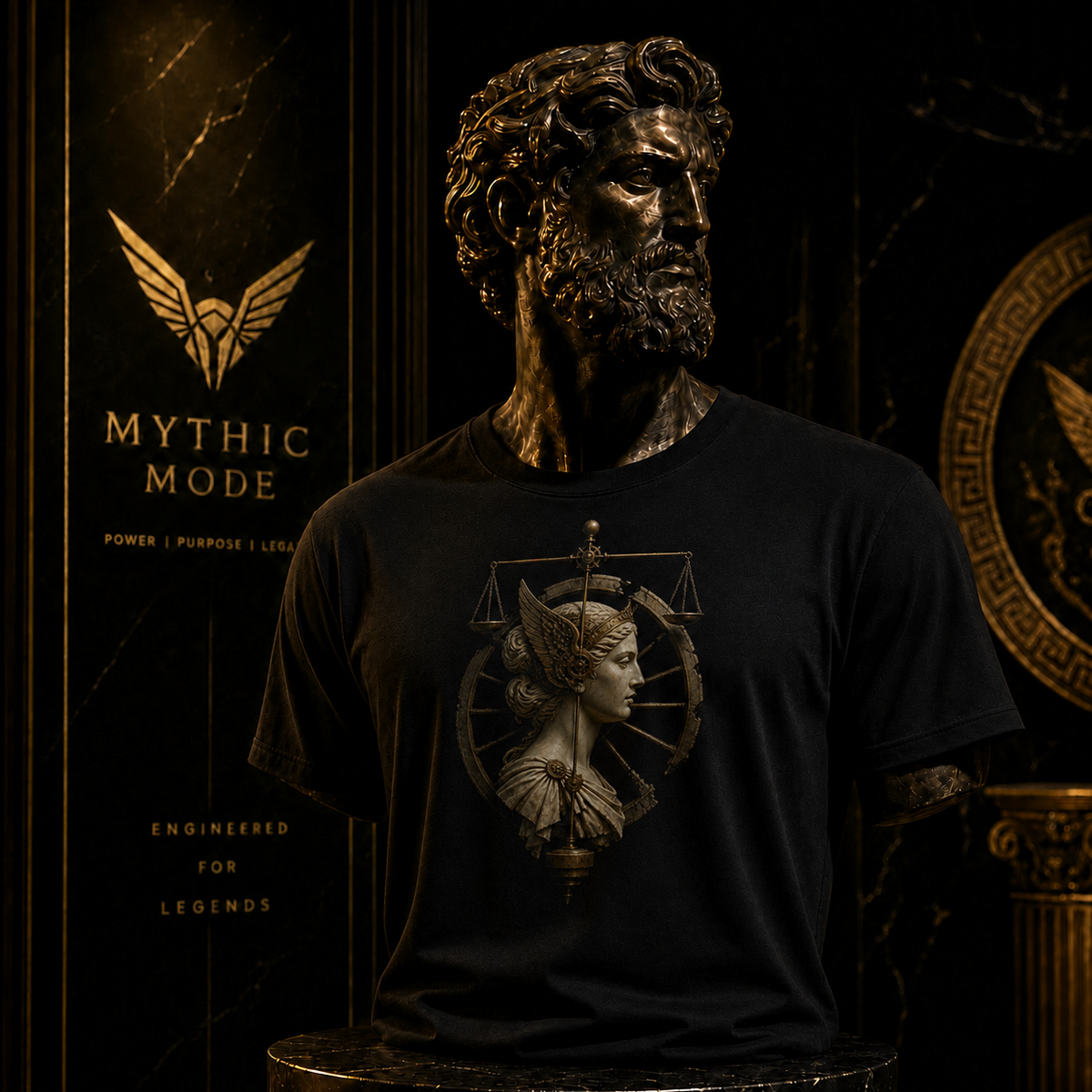 Nemesis Wheel T-Shirt — Mythic Mode primary scene