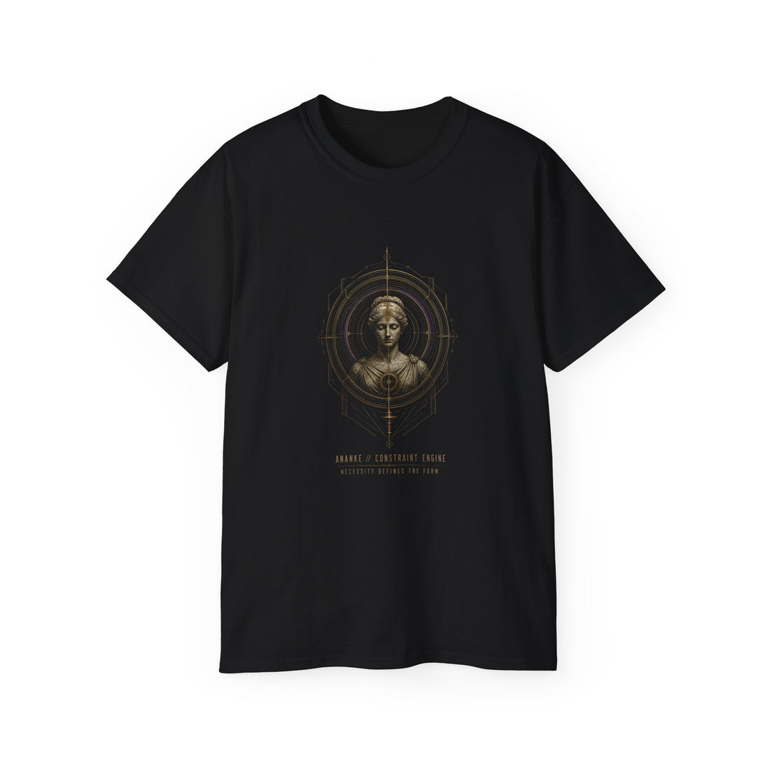 Ananke Constraint Engine T-Shirt — Printify front view