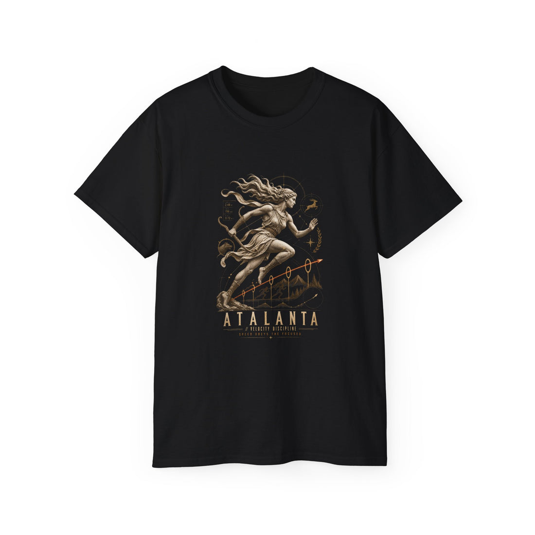 Atalanta Velocity Discipline T-Shirt — Printify front view