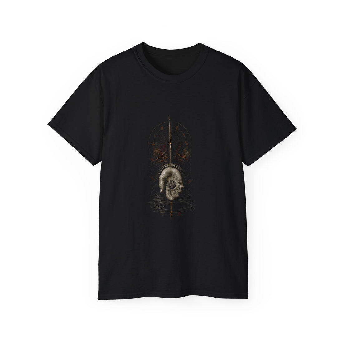 Charon's Obol T-Shirt — Printify front view
