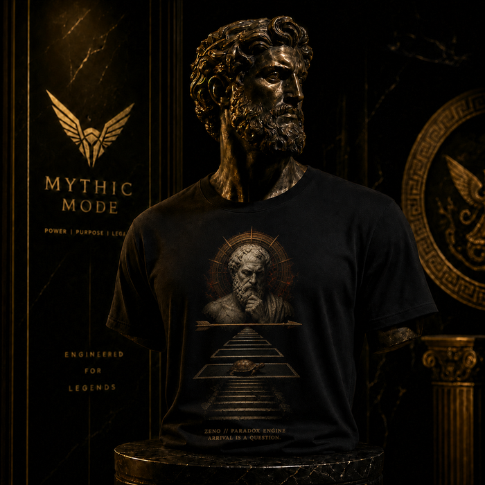 Zeno Paradox Engine T-Shirt — Mythic Mode primary scene