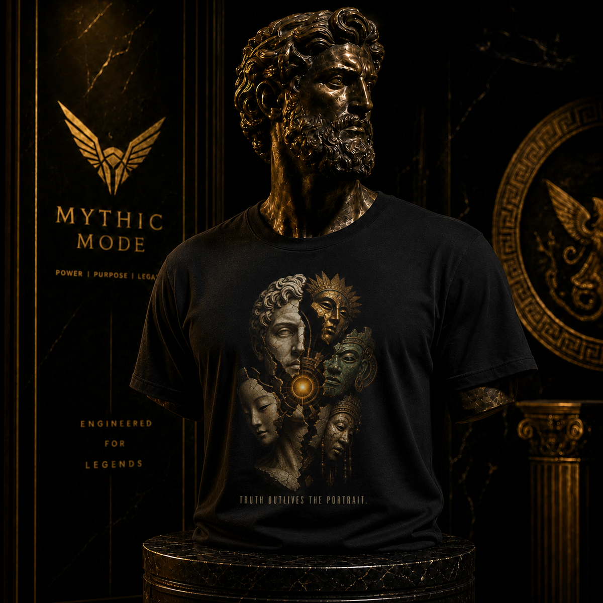 Xenophanes Beyond Image T-Shirt — Mythic Mode primary scene
