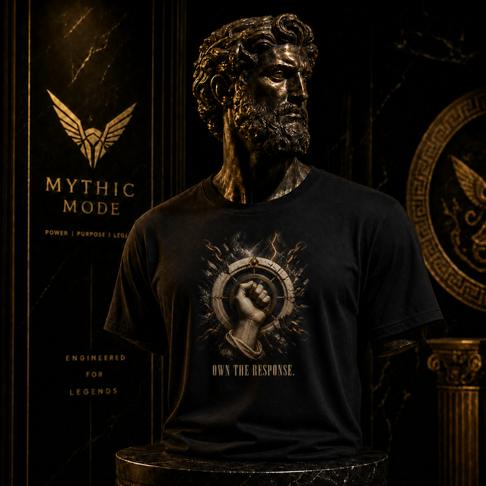 Epictetus Control Boundary T-Shirt — Mythic Mode primary scene