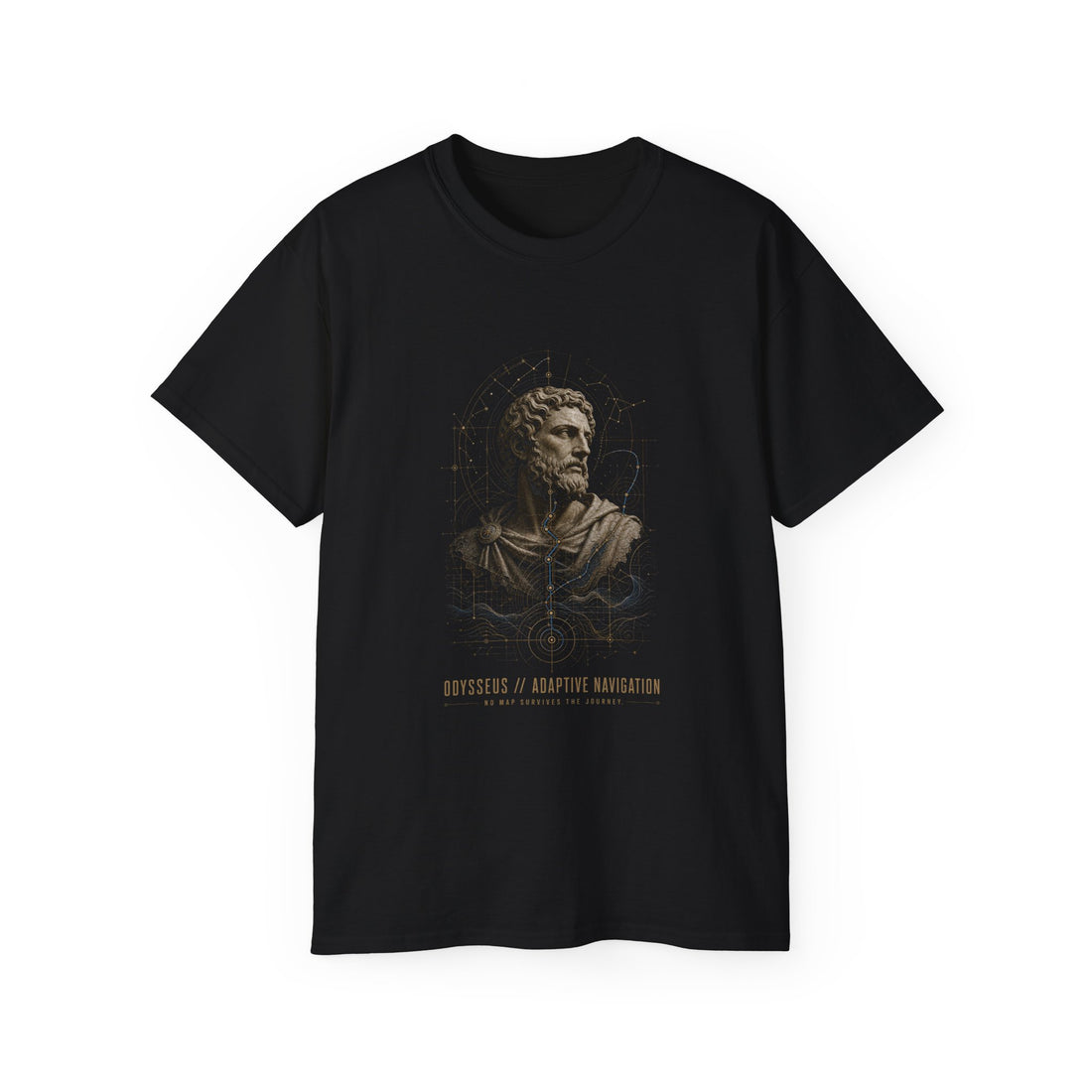 Odysseus Adaptive Navigation T-Shirt — Printify front view