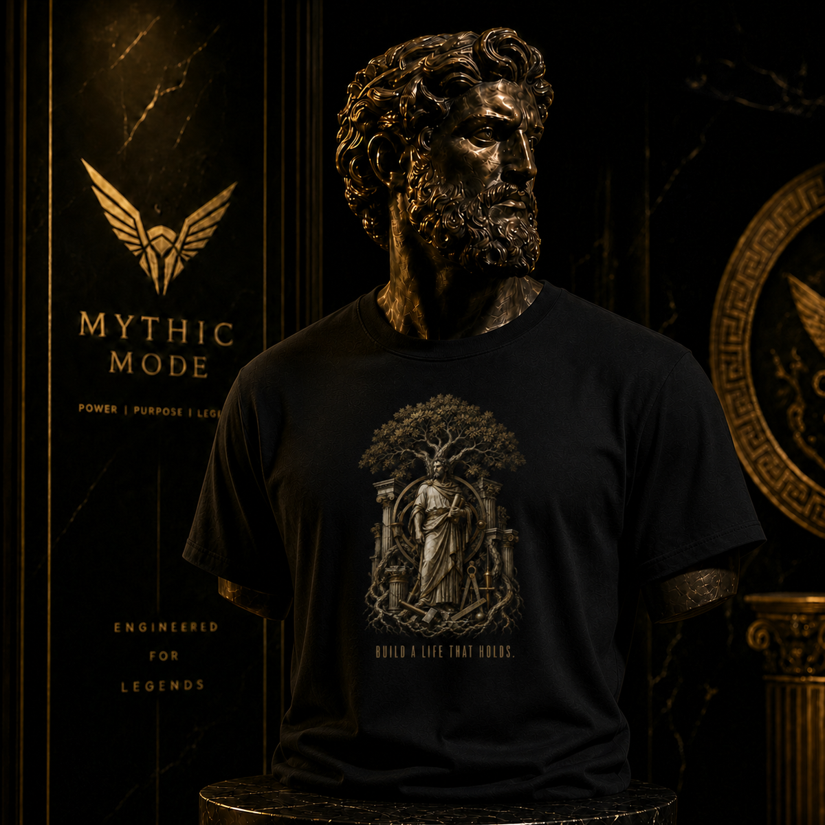 Eudaimonia Human Flourishing T-Shirt — Mythic Mode primary scene