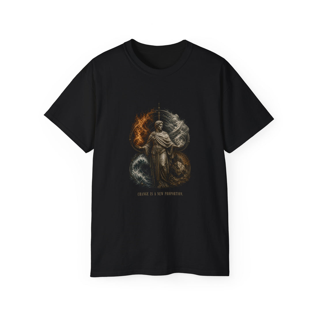 Empedocles Four Roots T-Shirt — Printify front view