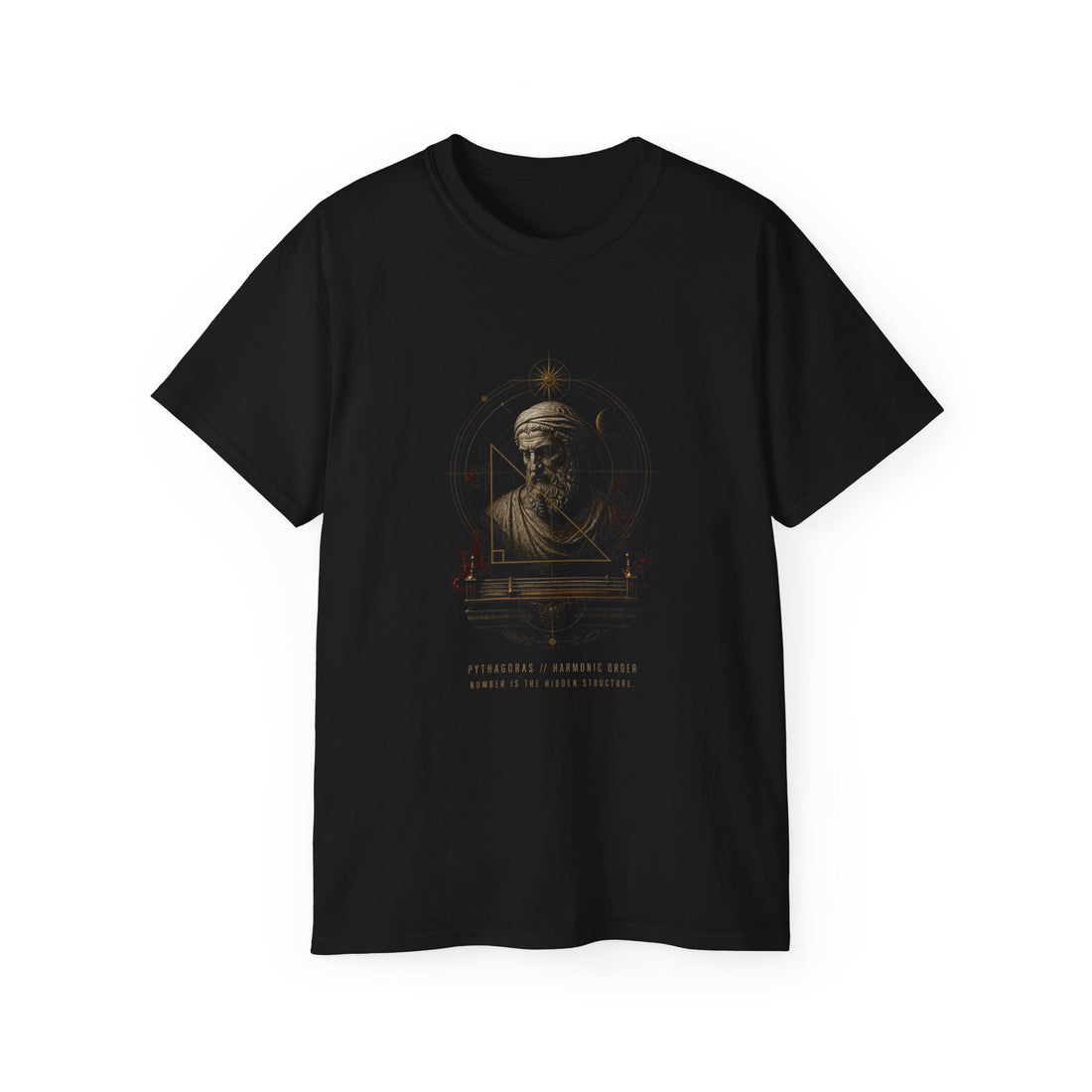 Pythagoras Harmonic Order T-Shirt — Printify front view