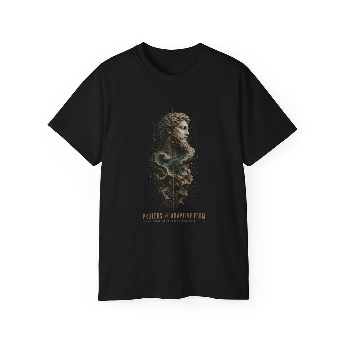 Proteus Adaptive Form T-Shirt — Printify front view