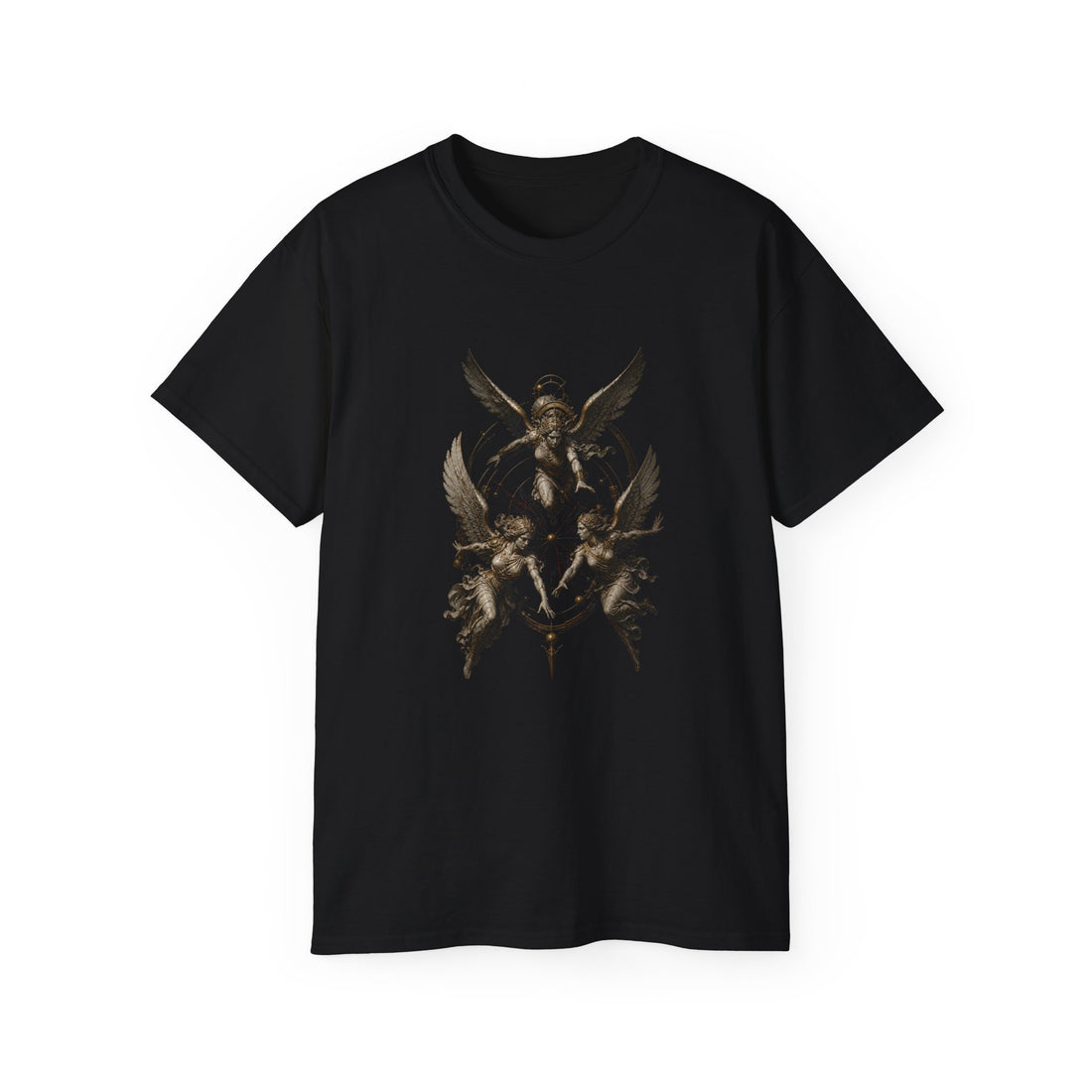 Erinyes Triple Pursuit T-Shirt — Printify front view
