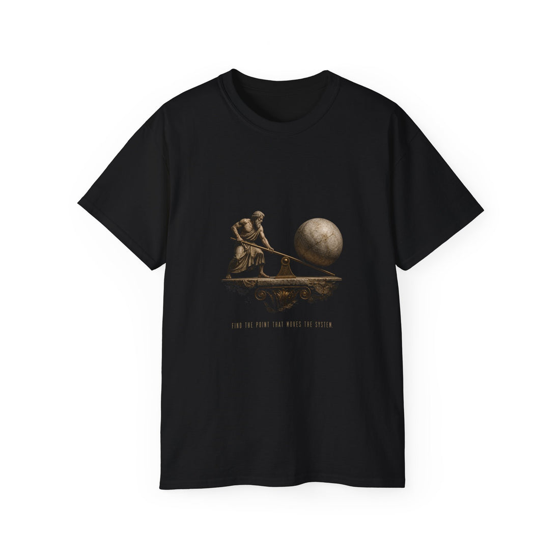 Archimedes Leverage Principle T-Shirt — Printify front view