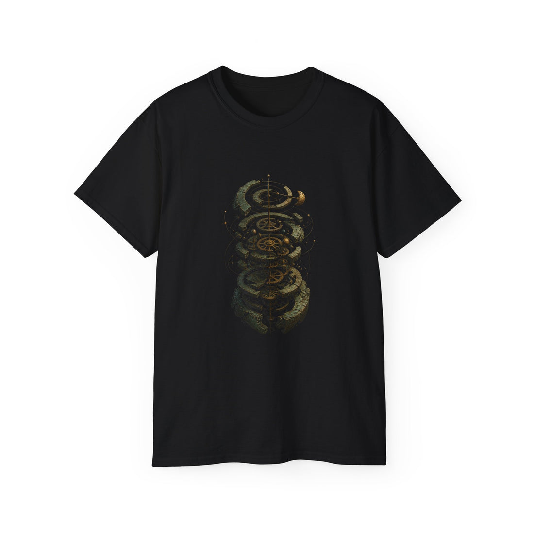 Antikythera Celestial Mechanism T-Shirt — Printify front view