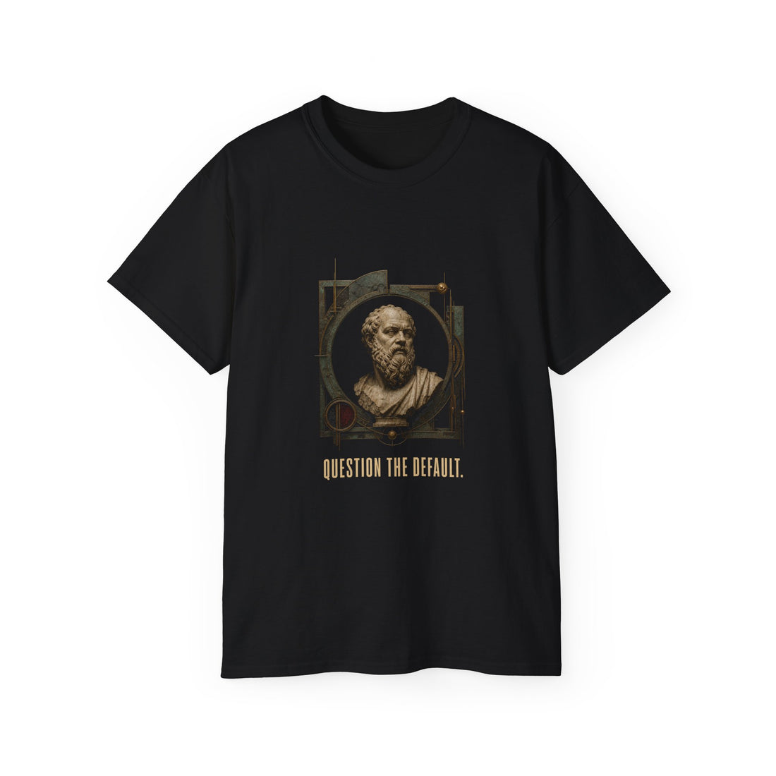 Socrates Examined Life T-Shirt — Printify front view