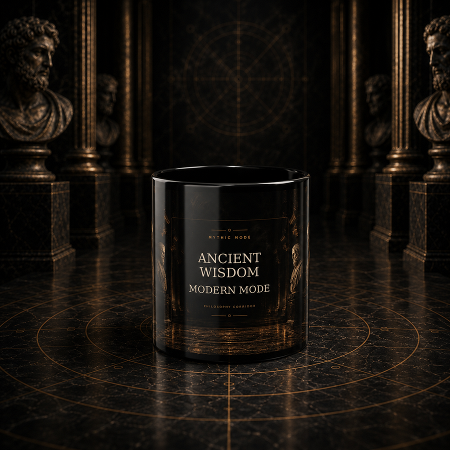 Mythic Mode Black Coffee Cup - Philosophy Corridor