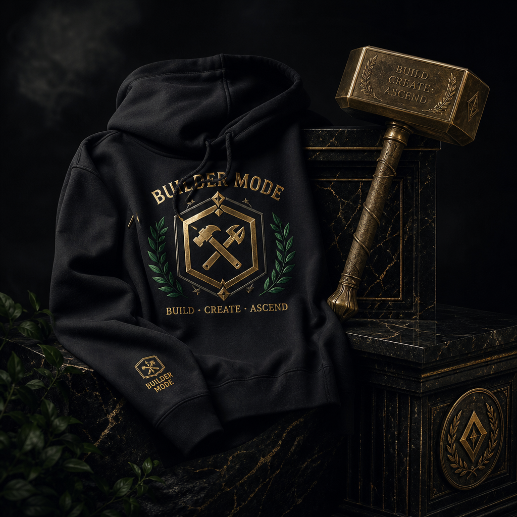 Mythic Mode hoodie lifestyle image
